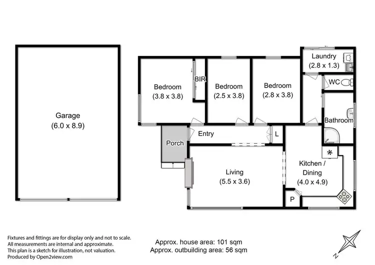 Floorplan of Homely house listing, 11 Scenic Hill Road, Huonville TAS 7109