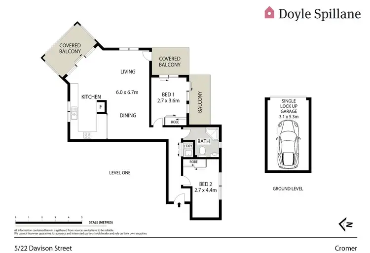 Floorplan of Homely unit listing, 5/22 Davison Street, Cromer NSW 2099