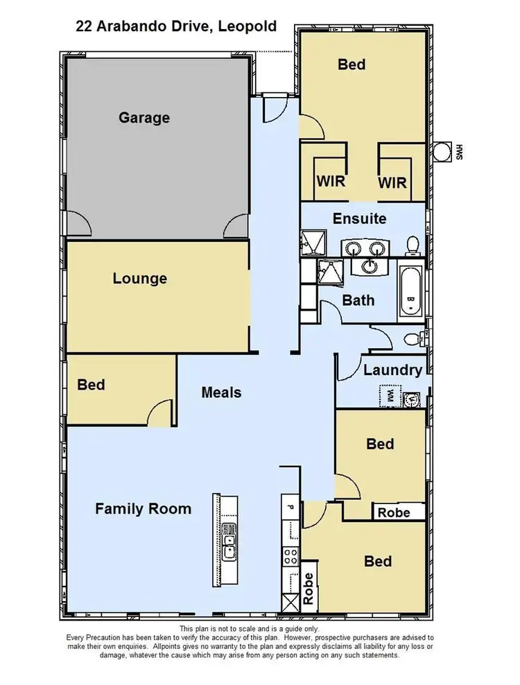 Floorplan of Homely house listing, 22 Arabando Drive, Leopold VIC 3224