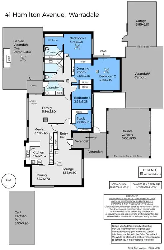 Floorplan of Homely house listing, 41 Hamilton Avenue, Warradale SA 5046