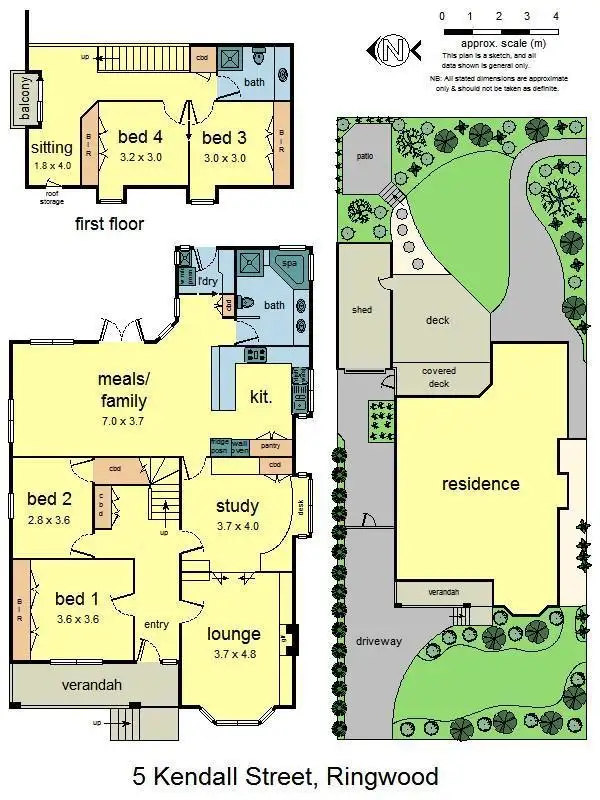 Floorplan of Homely house listing, 5 Kendall Street, Ringwood VIC 3134