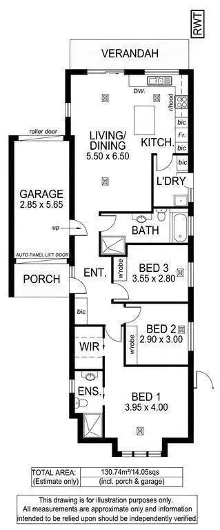 Floorplan of Homely house listing, 17A Beaumont Street, Clovelly Park SA 5042