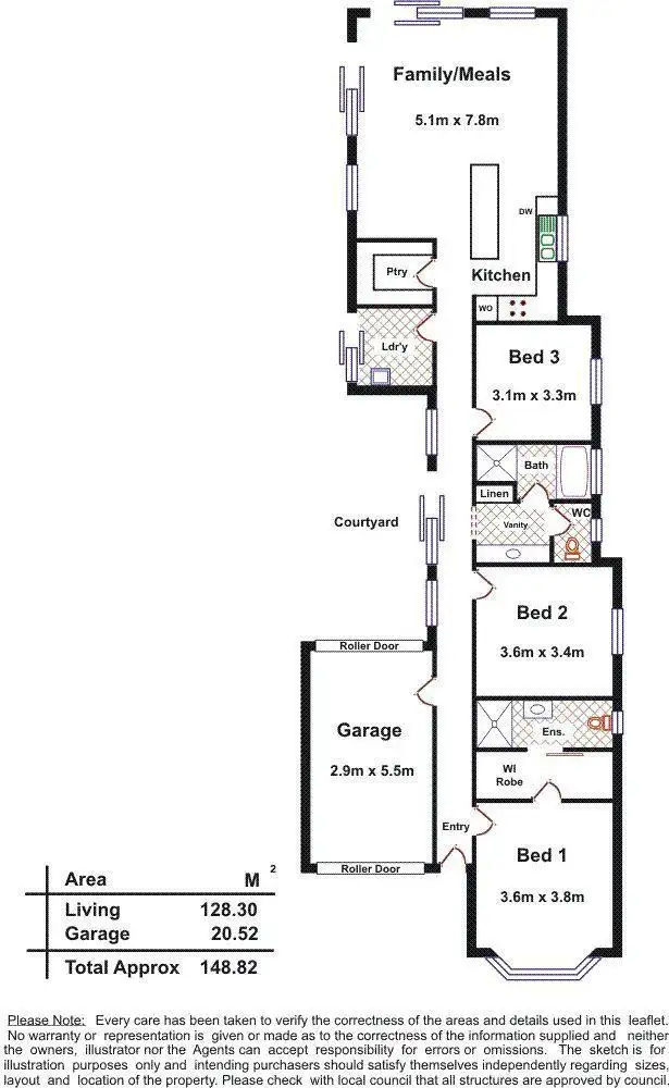 Floorplan of Homely house listing, 11 Burton Avenue, Park Holme SA 5043