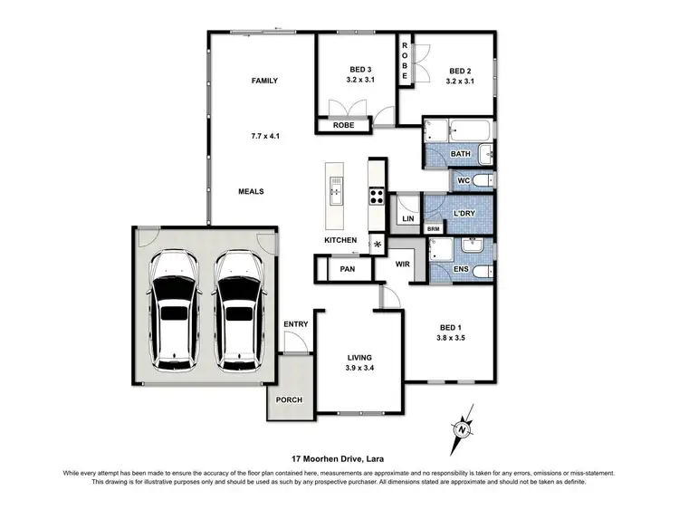 Floorplan of Homely house listing, 17 Moorhen Drive, Lara VIC 3212