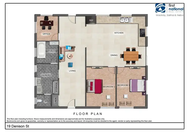 Floorplan of Homely house listing, 19 Denison Street, Nebo QLD 4742