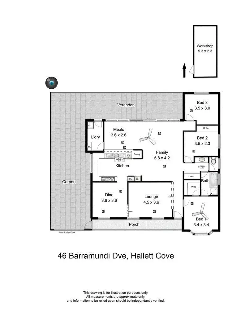 Floorplan of Homely house listing, 46 Barramundi Drive, Hallett Cove SA 5158