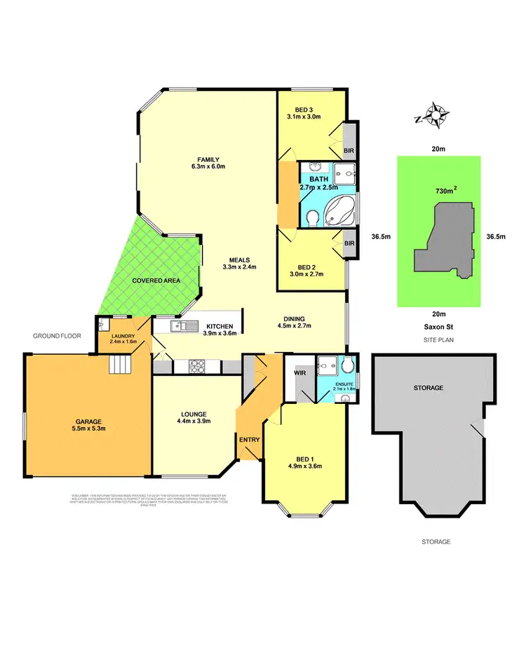 Floorplan of Homely house listing, 8 Saxon Street, Cameron Park NSW 2285