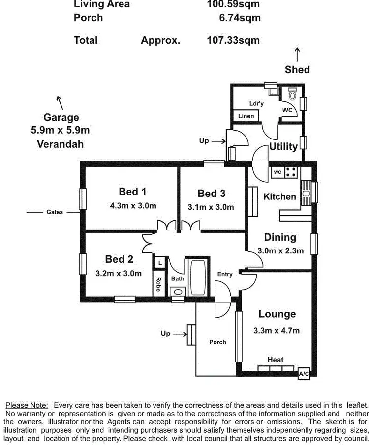 Floorplan of Homely house listing, 7 Day Drive, Pasadena SA 5042