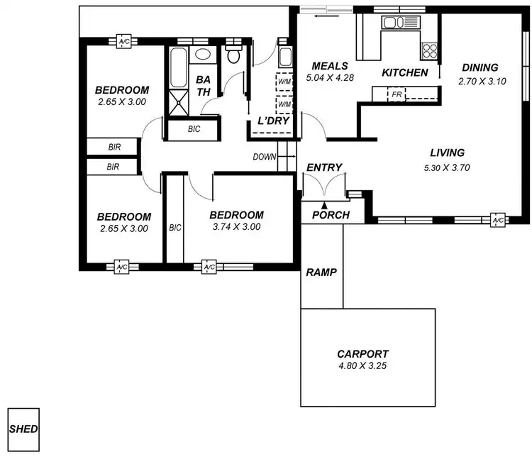 Floorplan of Homely house listing, 18 Roycroft Avenue, Gulfview Heights SA 5096