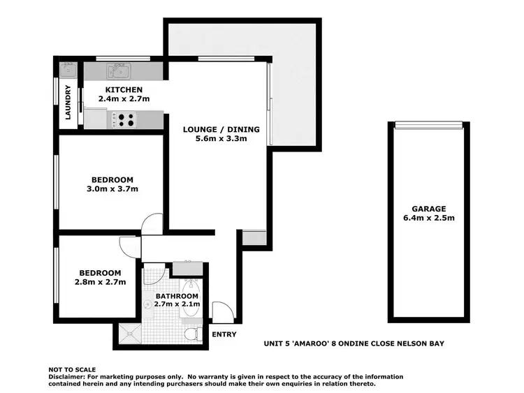 Floorplan of Homely unit listing, 5/8 Ondine Close, Nelson Bay NSW 2315
