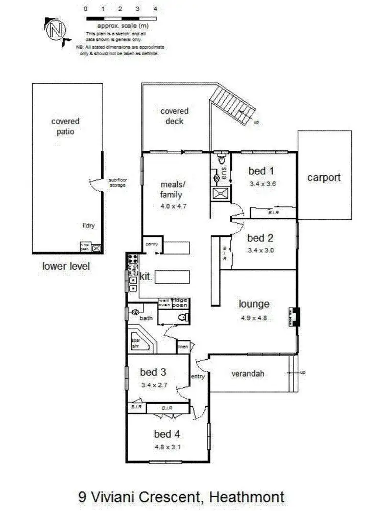 Floorplan of Homely house listing, 9 Viviani Crescent, Heathmont VIC 3135