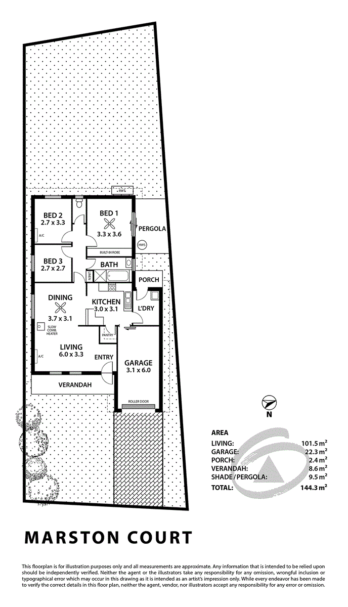 Floorplan of Homely house listing, 3a Marston Court, Mount Barker SA 5251