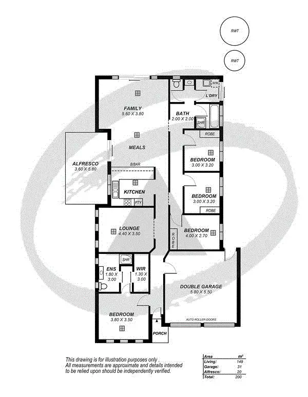 Floorplan of Homely house listing, 2 Trapper Court, Mount Barker SA 5251