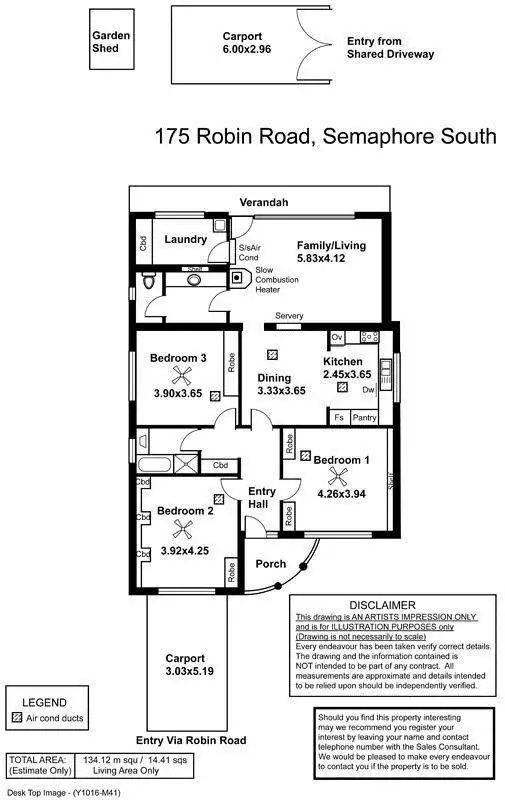 Floorplan of Homely house listing, 1/175 Robin Road, Semaphore South SA 5019
