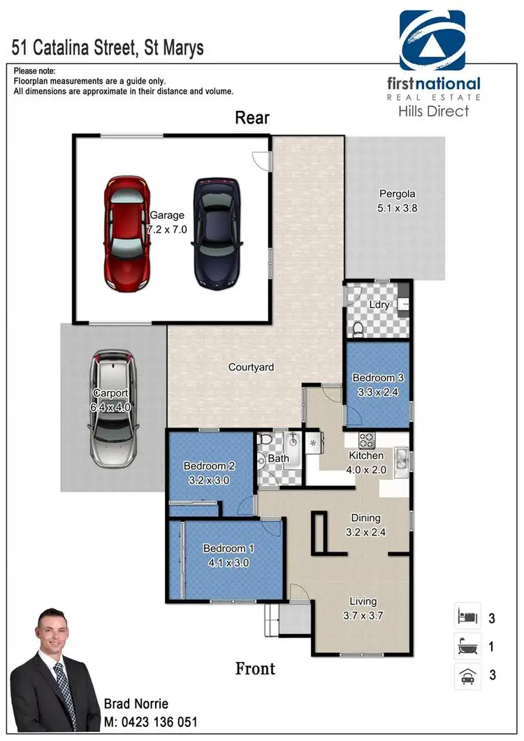 Floorplan of Homely house listing, 51 Catalina Street, North St Marys NSW 2760