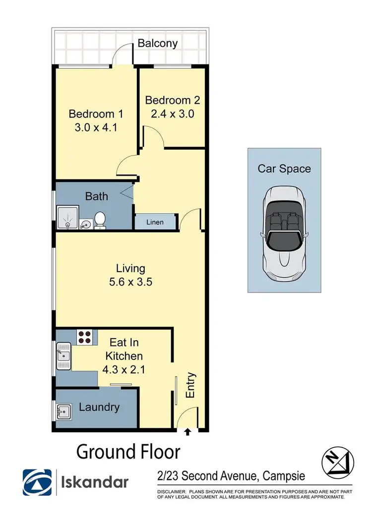 Floorplan of Homely apartment listing, 2/23 Second Avenue, Campsie NSW 2194
