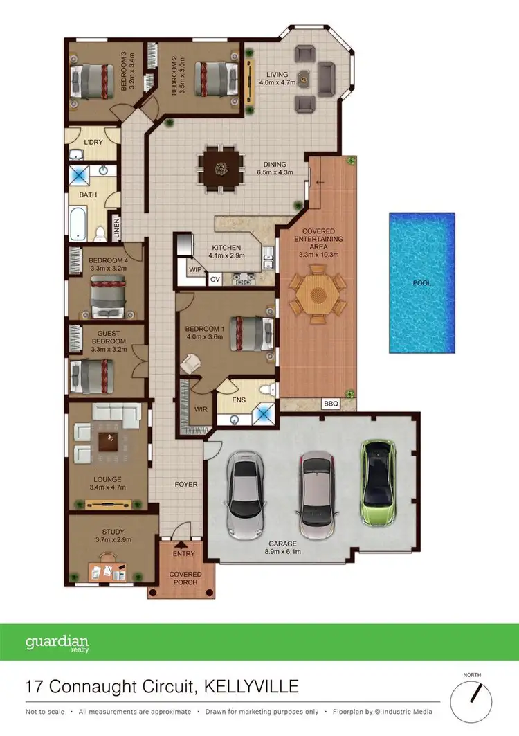 Floorplan of Homely house listing, 17 Connaught Circuit, Kellyville NSW 2155