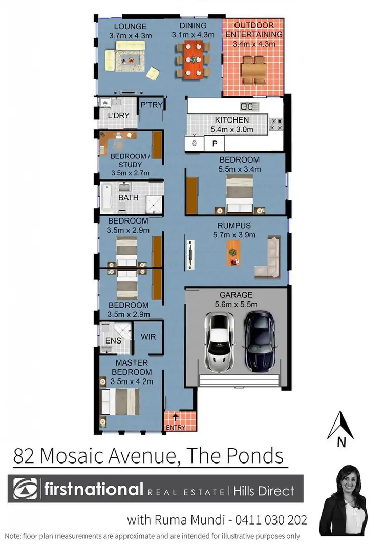 Floorplan of Homely house listing, 82 Mosaic Avenue, The Ponds NSW 2769