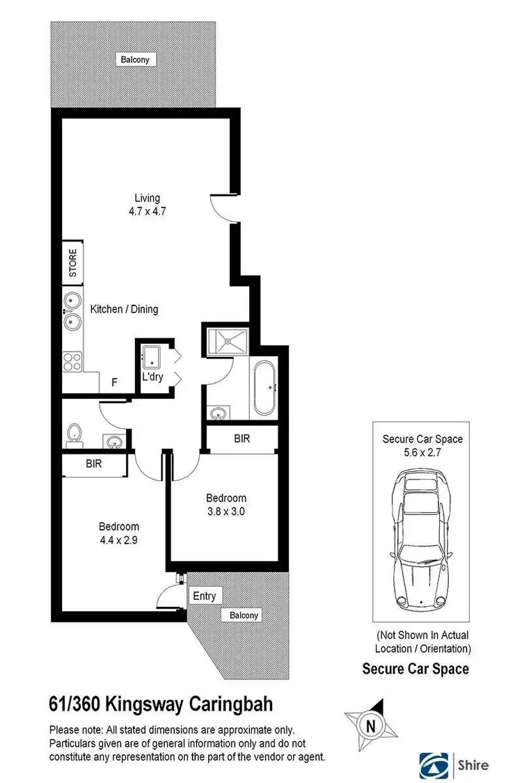 Floorplan of Homely apartment listing, 61/360 Kingsway, Caringbah NSW 2229