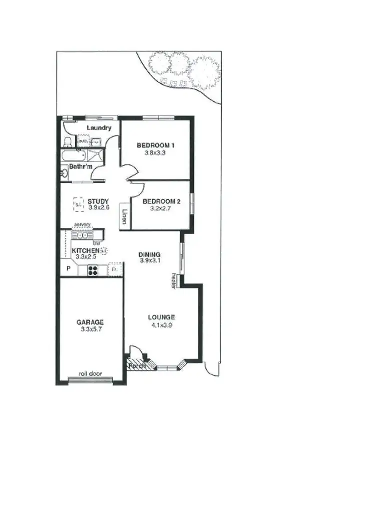 Floorplan of Homely unit listing, 3/5 High Street, South Brighton SA 5048