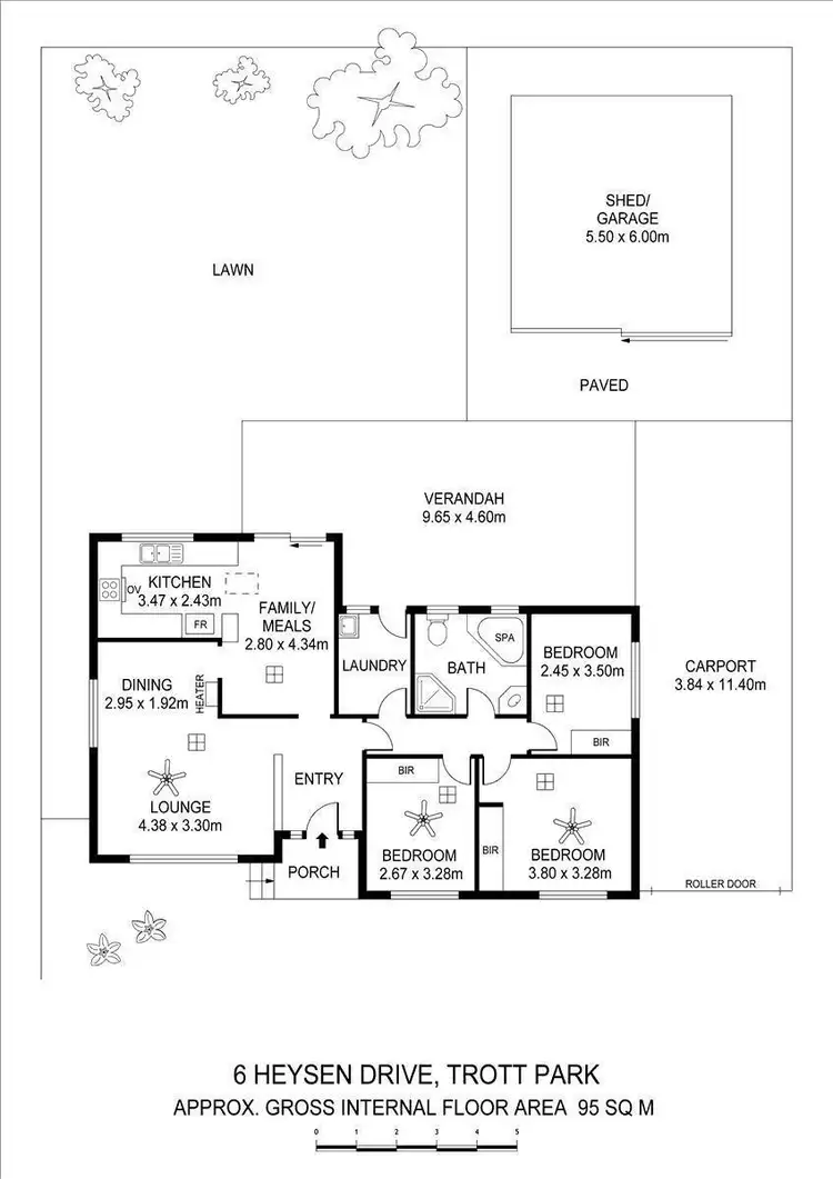 Floorplan of Homely house listing, 6 Heysen Drive, Trott Park SA 5158