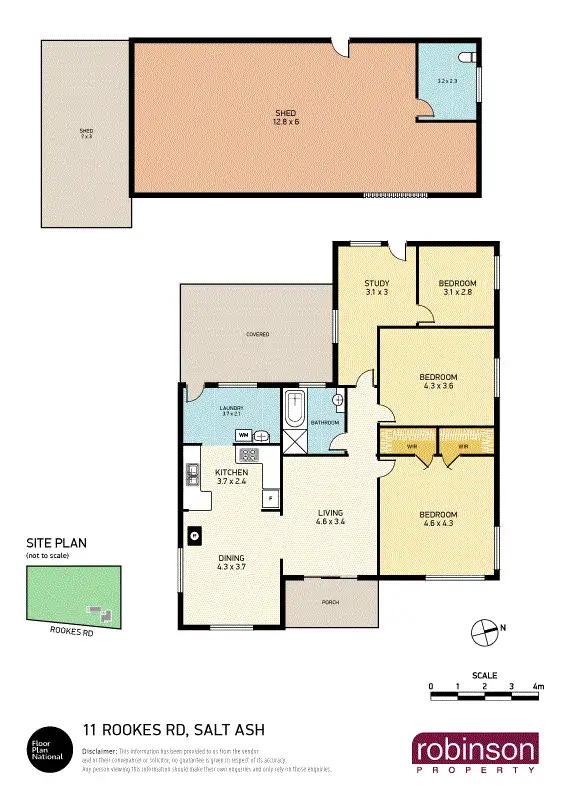 Floorplan of Homely house listing, 11 Rookes Road, Salt Ash NSW 2318