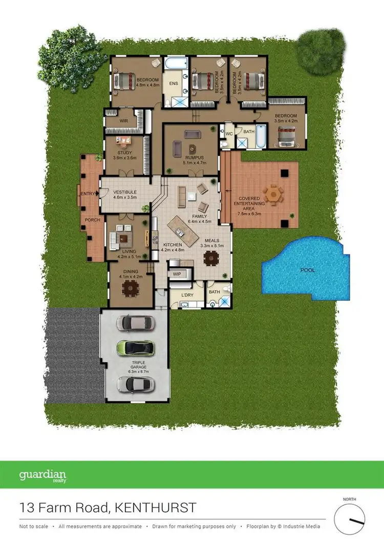 Floorplan of Homely house listing, 13 Farm Road, Kenthurst NSW 2156