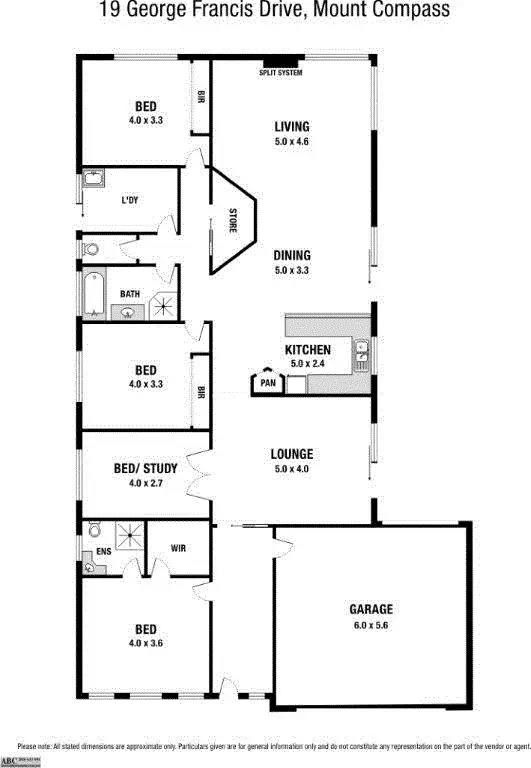 Floorplan of Homely house listing, 19 George Francis Drive, Mount Compass SA 5210
