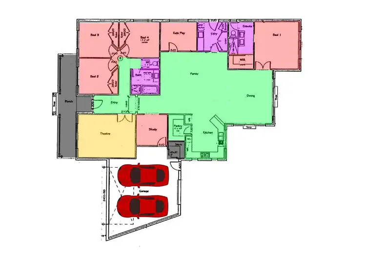 Floorplan of Homely house listing, 41 Castlemaine Drive, Eynesbury VIC 3338