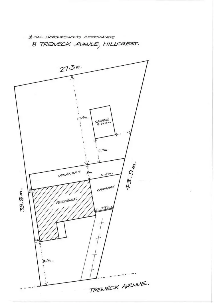 Floorplan of Homely house listing, 8 Treweck Avenue, Hillcrest SA 5086