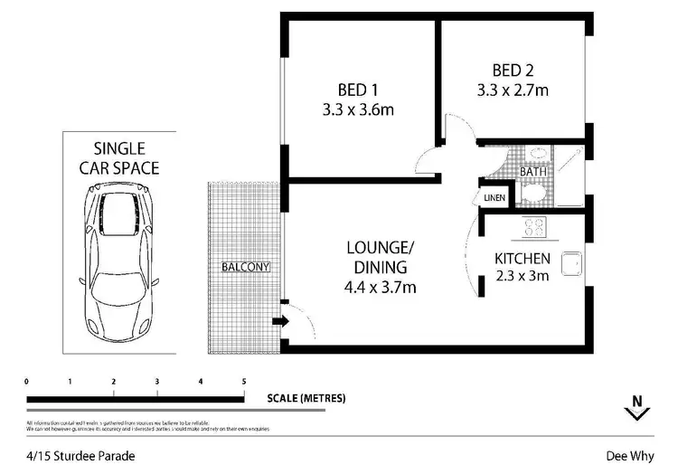 Floorplan of Homely unit listing, 4/15 Sturdee Parade, Dee Why NSW 2099