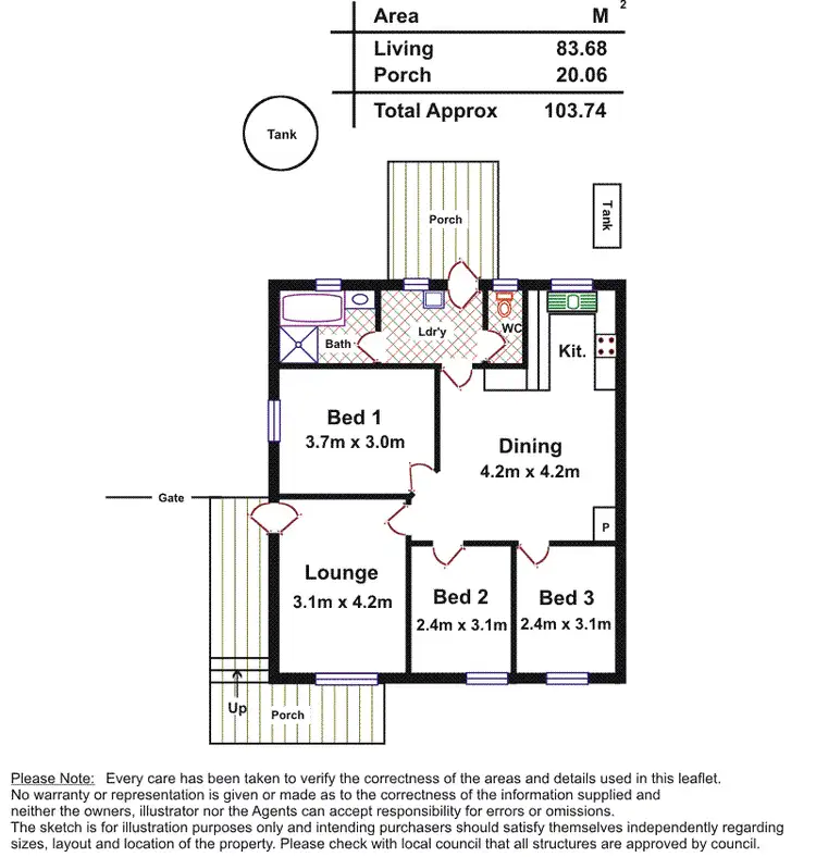 Floorplan of Homely house listing, 84 Halsey Road, Elizabeth East SA 5112