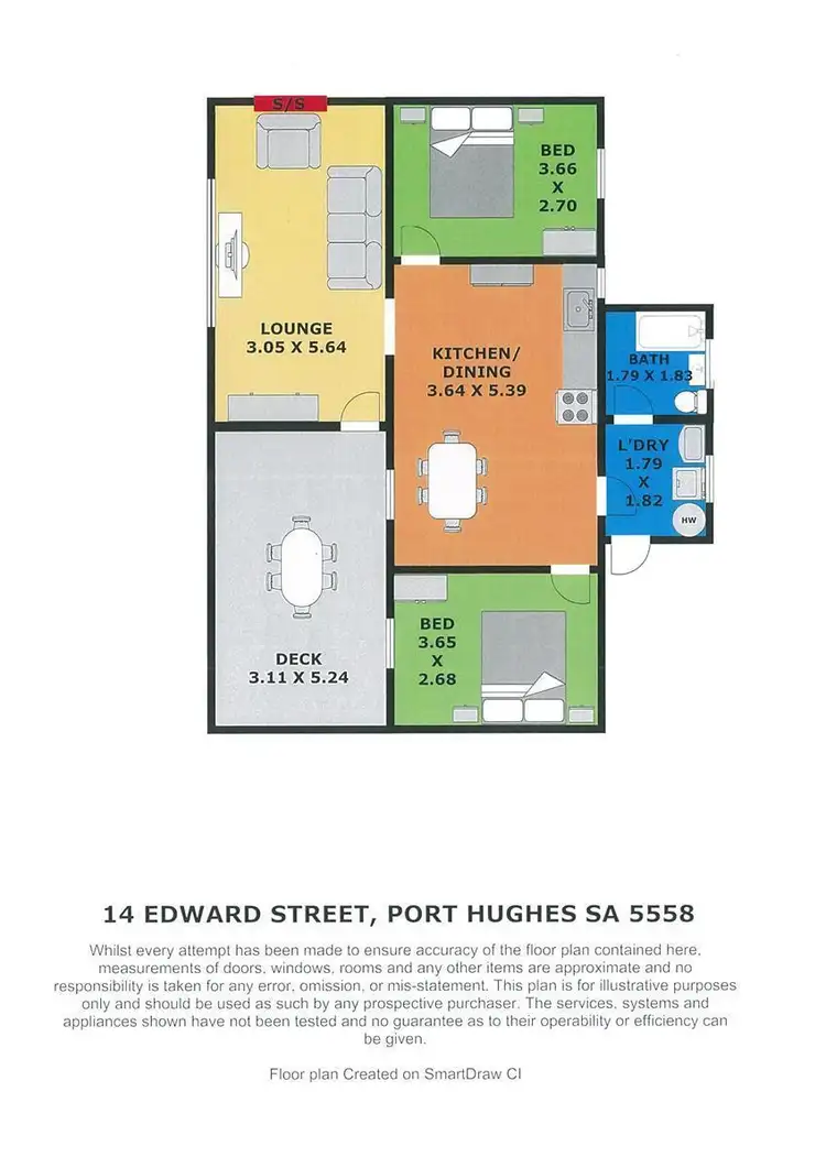 Floorplan of Homely house listing, 14 Edward Street, Port Hughes SA 5558