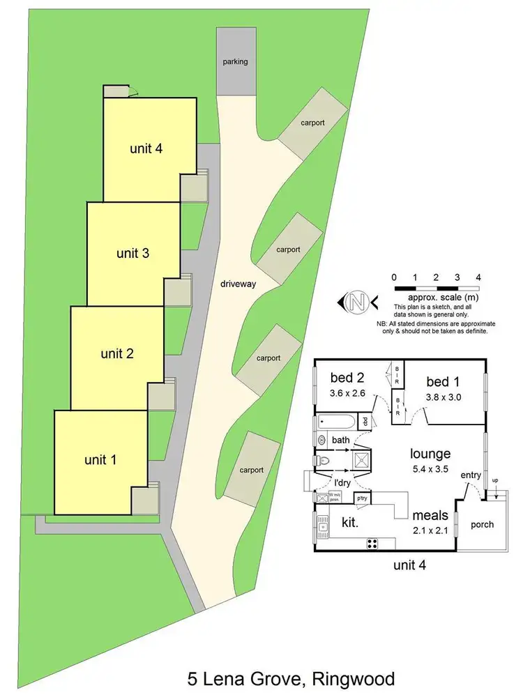 Floorplan of Homely unit listing, 3/5 Lena Grove, Ringwood VIC 3134