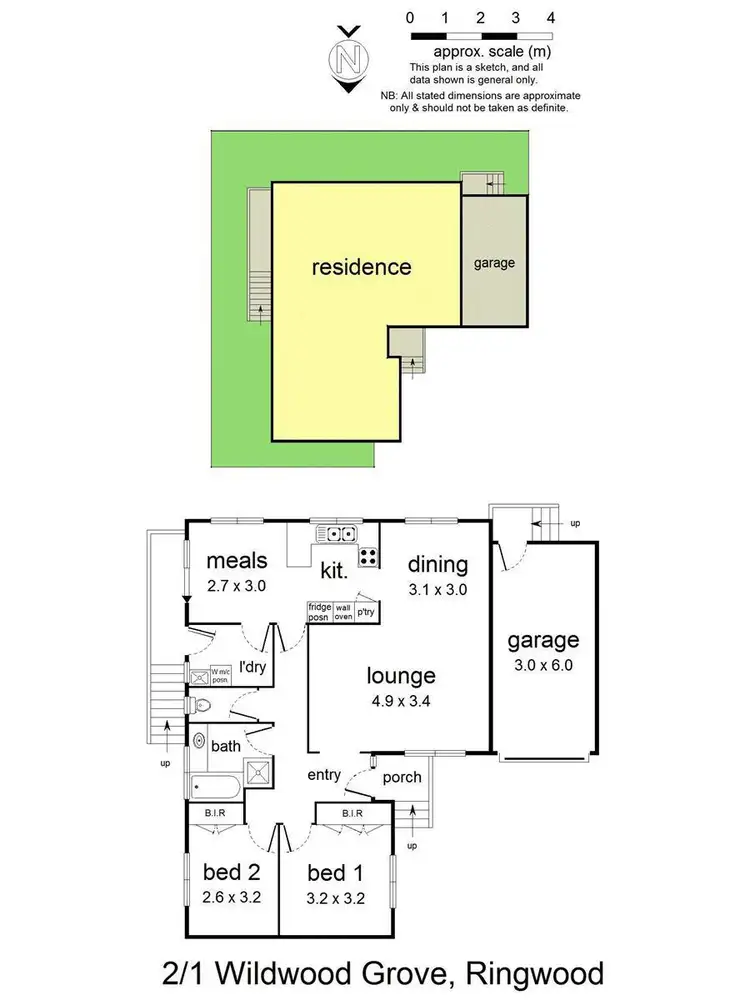 Floorplan of Homely unit listing, 2/1 Wildwood Grove, Ringwood VIC 3134