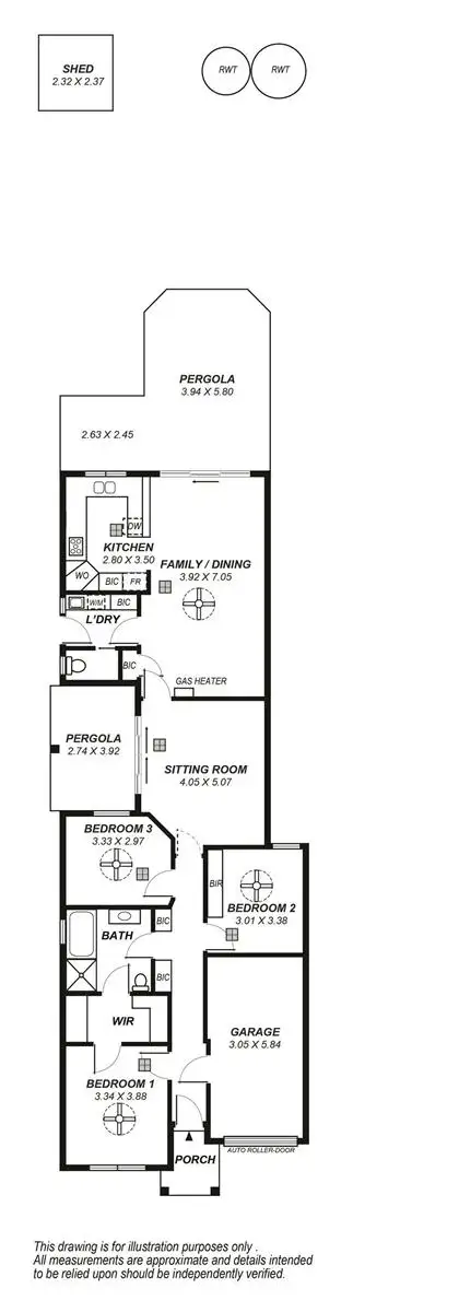 Floorplan of Homely house listing, 1 Broughton Avenue, Mitcham SA 5062