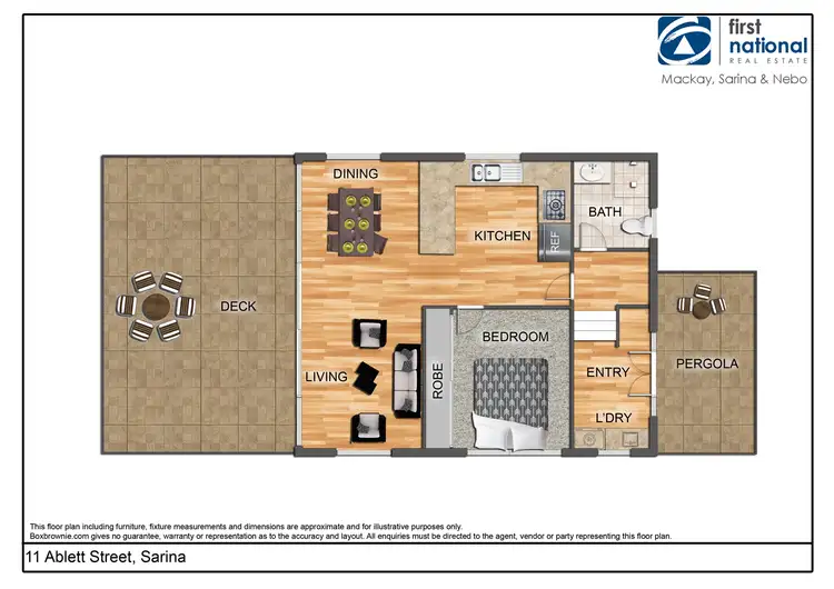 Floorplan of Homely house listing, 11 Ablett Street, Sarina QLD 4737