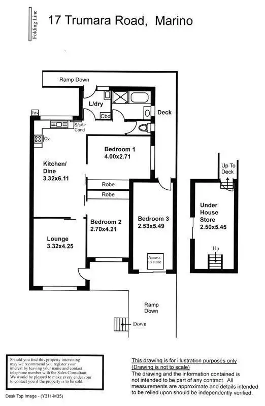 Floorplan of Homely house listing, 17 Trumara Road, Marino SA 5049