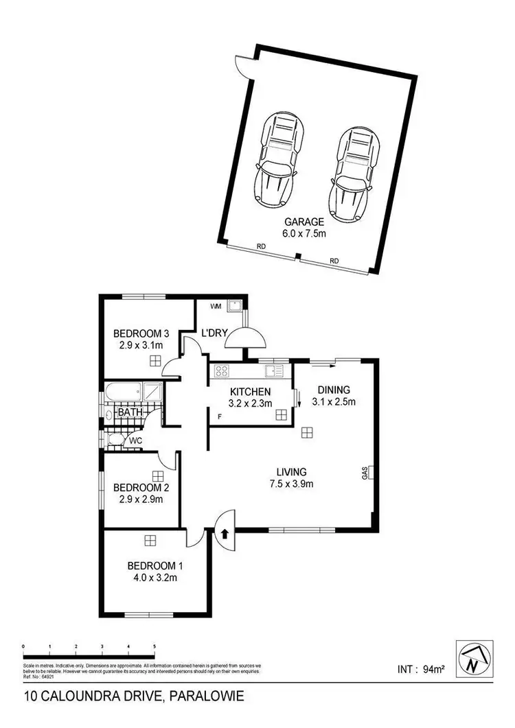 Floorplan of Homely house listing, 10 Caloundra Drive, Paralowie SA 5108