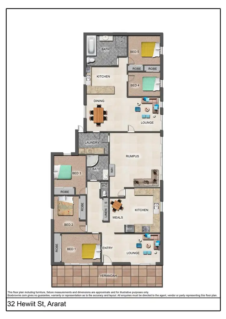 Floorplan of Homely house listing, 32 Hewitt Street, Ararat VIC 3377