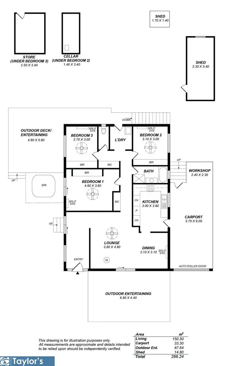 Floorplan of Homely house listing, 20 Billabong Road, Para Hills SA 5096