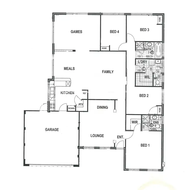 Floorplan of Homely house listing, 38 Wishart Loop, Wanneroo WA 6065