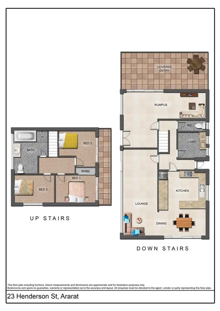 Floorplan of Homely house listing, 23 Henderson Street, Ararat VIC 3377