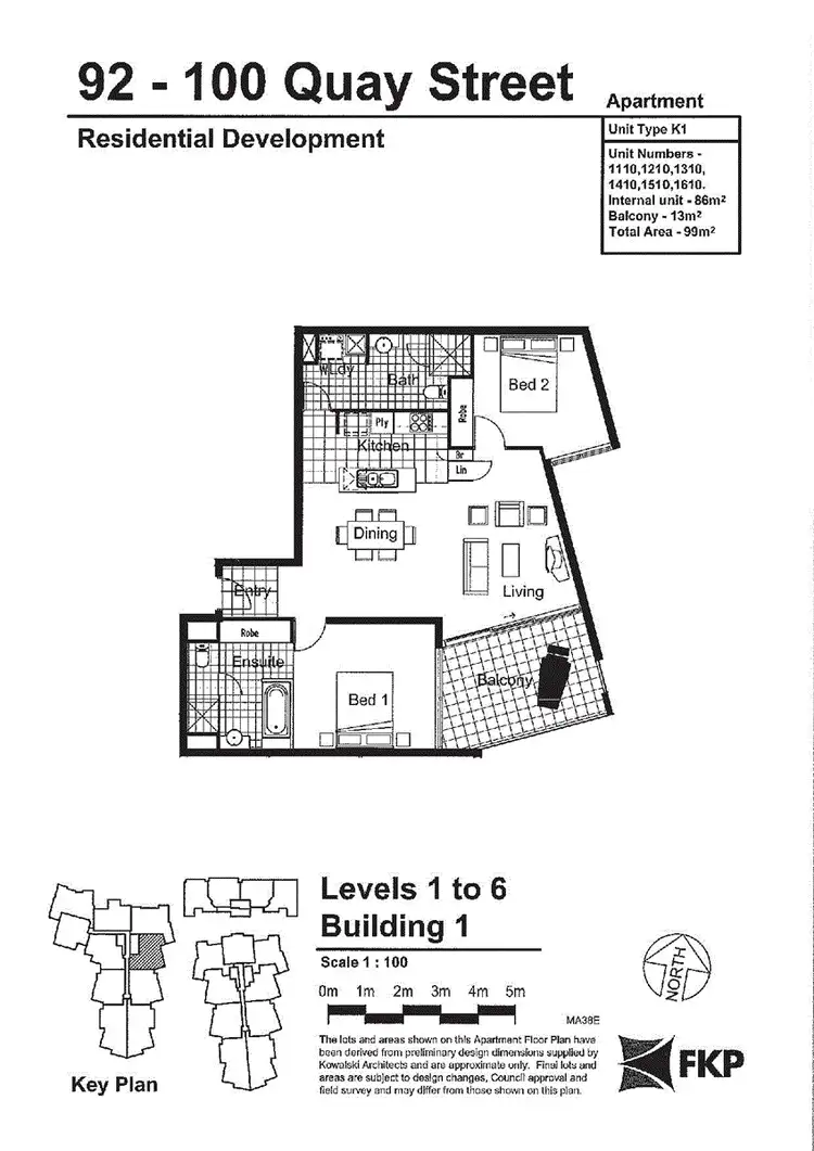 Floorplan of Homely apartment listing, 1110/92 Quay Street, Brisbane City QLD 4000