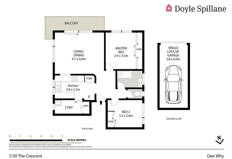 Floorplan of Homely unit listing, 7/30 The Crescent, Dee Why NSW 2099