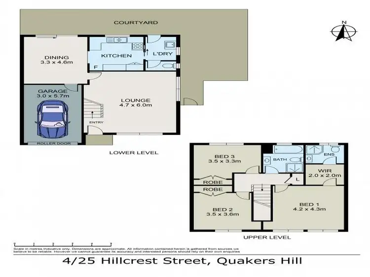 Floorplan of Homely townhouse listing, 4/25 Hillcrest Road, Quakers Hill NSW 2763