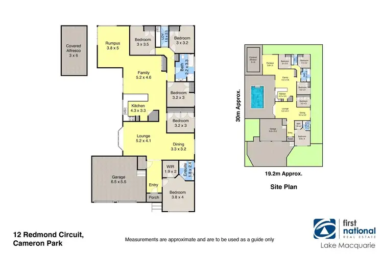 Floorplan of Homely house listing, 12 Redmond Circuit, Cameron Park NSW 2285