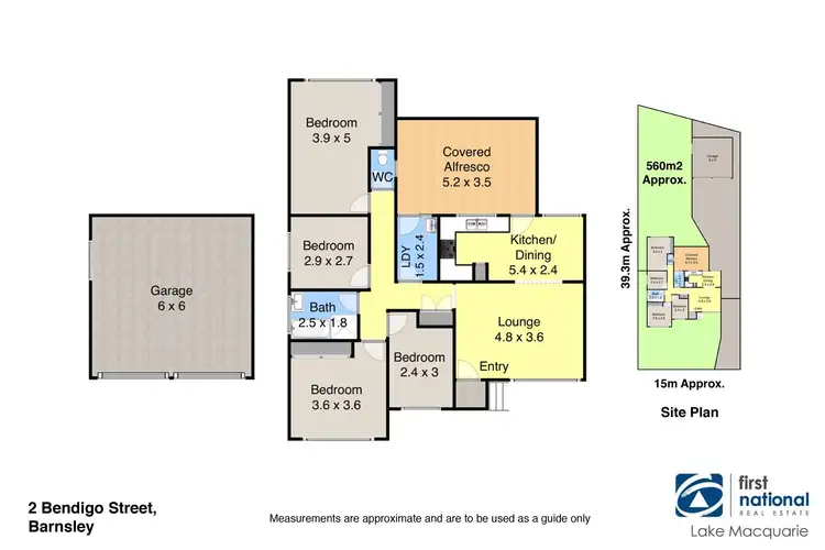 Floorplan of Homely house listing, 2 Bendigo Street, Barnsley NSW 2278