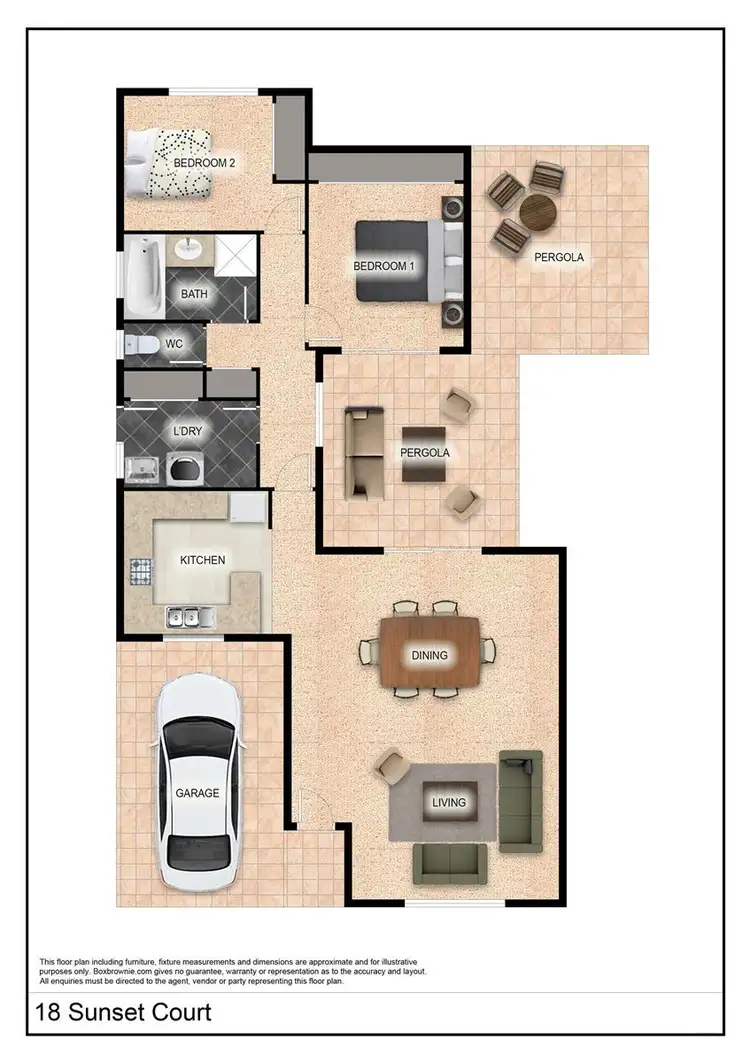 Floorplan of Homely house listing, 18 Sunset Court, The Gap NT 870