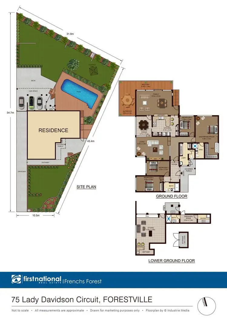 Floorplan of Homely house listing, 75 Lady Davidson Circuit, Forestville NSW 2087